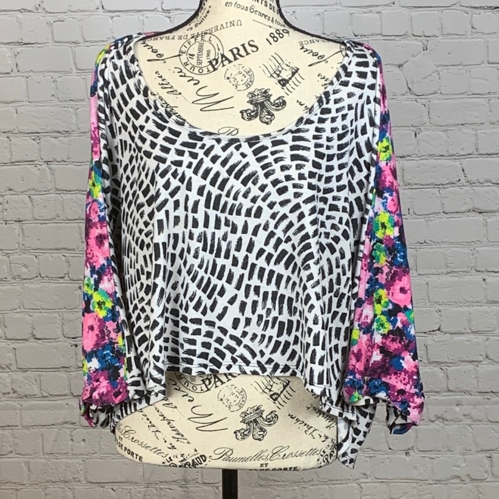 Material Girl Statement Crop/Off The Shoulder Top